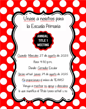 Title Announcement Spanish